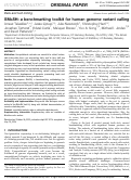 Cover page: SM a SH: a benchmarking toolkit for human genome variant calling