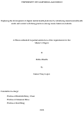 Cover page: Exploring the development of digital mental health platforms by identifying unmet mental health needs and current well-being practices among Asian American students.