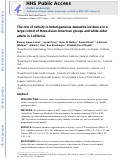 Cover page: The role of nativity in heterogeneous dementia incidence in a large cohort of three Asian American groups and white older adults in California