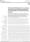 Cover page: Chemical Similarity of Co-occurring Trees Decreases With Precipitation and Temperature in North American Forests