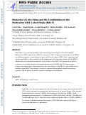 Cover page: Memories of John Fahey and His Contributions to the Multicenter AIDS Cohort Study (MACS).