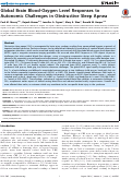 Cover page: Global Brain Blood-Oxygen Level Responses to Autonomic Challenges in Obstructive Sleep Apnea