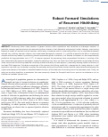 Cover page: Robust Forward Simulations of Recurrent Hitchhiking