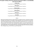 Cover page: Exergame Training of Executive Function in Preschool Children: Generalizabilityand Long-term Effects