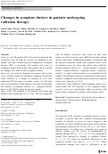 Cover page: Changes in symptom clusters in patients undergoing radiation therapy.