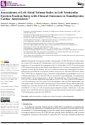 Cover page: Associations of Left Atrial Volume Index to Left Ventricular Ejection Fraction Ratio with Clinical Outcomes in Transthyretin Cardiac Amyloidosis.