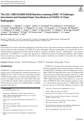 Cover page: The 2021 SIIM-FISABIO-RSNA Machine Learning COVID-19 Challenge: Annotation and Standard Exam Classification of COVID-19 Chest Radiographs.