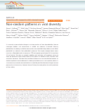 Cover page: Non-random patterns in viral diversity