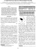 Cover page: A Computational Logic Approach to Human Syllogistic Reasoning