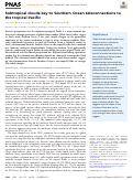 Cover page: Subtropical clouds key to Southern Ocean teleconnections to the tropical Pacific