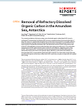 Cover page: Removal of Refractory Dissolved Organic Carbon in the Amundsen Sea, Antarctica