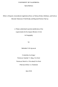 Cover page: Effect of Organic Amendment Application Rate on Nitrous Oxide, Methane, and Carbon Dioxide Emissions: Field Study and Regional Farmer Survey