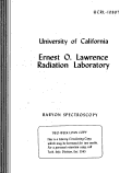 Cover page: BARYON SPECTROSCOPY