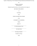 Cover page: Cognitive Underpinnings to Social Judgments Through Information and Information Processing