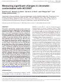 Cover page: Measuring significant changes in chromatin conformation with ACCOST