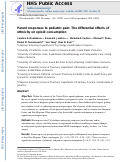 Cover page: Parent responses to pediatric pain: The differential effects of ethnicity on opioid consumption.