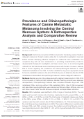 Cover page: Prevalence and Clinicopathologic Features of Canine Metastatic Melanoma Involving the Central Nervous System: A Retrospective Analysis and Comparative Review