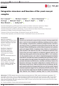 Cover page: Integrative structure and function of the yeast exocyst complex