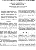 Cover page: Bayesian Updating: A Framework for Understanding Medical Decision Making