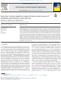 Cover page of Roles of pre- and post-liquefaction stages in dynamic system response of liquefiable sand retained by a sheet-pile wall