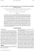 Cover page: Diurnal Variability of Tropical Rainfall Retrieved from Combined GOES and TRMM Satellite Information