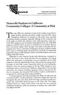 Cover page: Noncredit Students in California Community Colleges: A Community at Risk