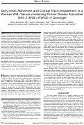 Cover page: Early-onset Alzheimers and Cortical Vision Impairment in a Woman With Valosin-containing Protein Disease Associated With 2 APOE [Latin Small Letter Open E]4/APOE [Latin Small Letter Open E]4 Genotype