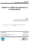 Cover page: Updates to CalME and Calibration of Cracking Models