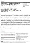 Cover page: Evaluation of a Yoga-Based Mind-Body Intervention for Resident Physicians: A Randomized Clinical Trial.