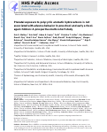 Cover page: Prenatal exposure to polycyclic aromatic hydrocarbons is not associated with behavior problems in preschool and early school-aged children: A prospective multi-cohort study.