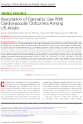 Cover page: Association of Cannabis Use With Cardiovascular Outcomes Among US Adults