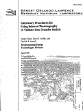 Cover page: Laboratory Procedures for Using Infrared Thermography to validate heat transfer models