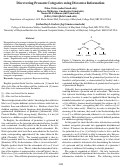 Cover page: Discovering Pronoun Categories using Discourse Information