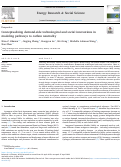 Cover page: Conceptualizing demand-side technological and social innovations in modeling pathways to carbon neutrality