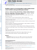 Cover page: Mediation analysis of racial disparities in triple-negative breast cancer incidence among postmenopausal women