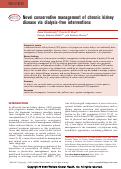 Cover page: Novel conservative management of chronic kidney disease via dialysis-free interventions.