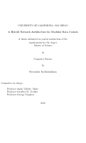 Cover page: A hybrid network architecture for modular data centers