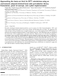 Cover page: Approaching the basis set limit for DFT calculations using an environment-adapted minimal basis with perturbation theory: Formulation, proof of concept, and a pilot implementation