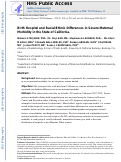 Cover page: Birth hospital and racial and ethnic differences in severe maternal morbidity in the state of California