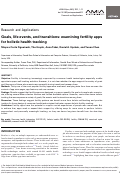 Cover page: Goals, life events, and transitions: examining fertility apps for holistic health tracking.