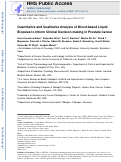 Cover page: Quantitative and Qualitative Analysis of Blood-based Liquid Biopsies to Inform Clinical Decision-making in Prostate Cancer