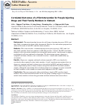 Cover page: Correlated outcomes of a pilot intervention for people injecting drugs and their family members in Vietnam