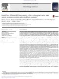 Cover page: Quantifying diffusion MRI tractography of the corticospinal tract in brain tumors with deterministic and probabilistic methods.