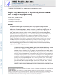 Cover page: English only? Monolinguals in linguistically diverse contexts have an edge in language learning.