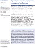 Cover page: Mega-analysis of association between obesity and cortical morphology in bipolar disorders: ENIGMA study in 2832 participants.