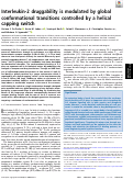 Cover page: Interleukin-2 druggability is modulated by global conformational transitions controlled by a helical capping switch