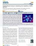 Cover page: ChatGPT Research Group for Optimizing the Crystallinity of MOFs and COFs.