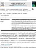 Cover page: Comparison of liquid chromatography-high-resolution tandem mass spectrometry (MS2) and multi-stage mass spectrometry (MS3) for screening toxic natural products.