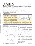 Cover page: Dicopper Cu(I)Cu(I) and Cu(I)Cu(II) Complexes in Copper-Catalyzed Azide–Alkyne Cycloaddition