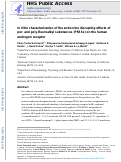 Cover page: In Vitro characterization of the endocrine disrupting effects of per- and poly-fluoroalkyl substances (PFASs) on the human androgen receptor